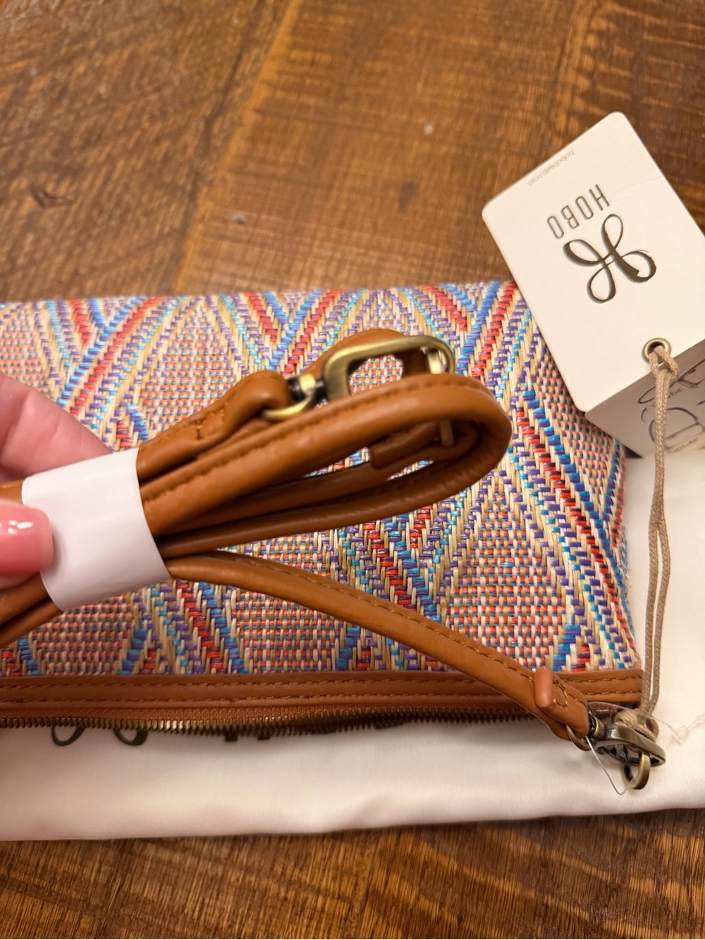 HOBO Darcy Convertible Bag NWT | Boho Woven Crossbody Wristlet - Picture 10 of 10